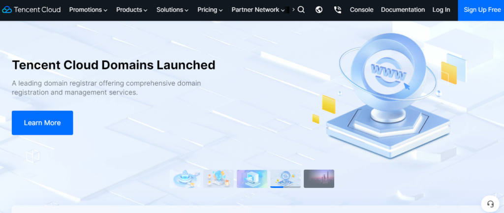 Tencent Cloud screenshot - 10 Meilleures Alternatives à Google Cloud Passées en Revue en 2026