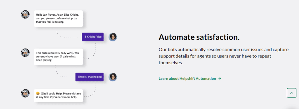 Helpshift screenshot - 10 meilleures alternatives à Freshworks passées en revue en 2026