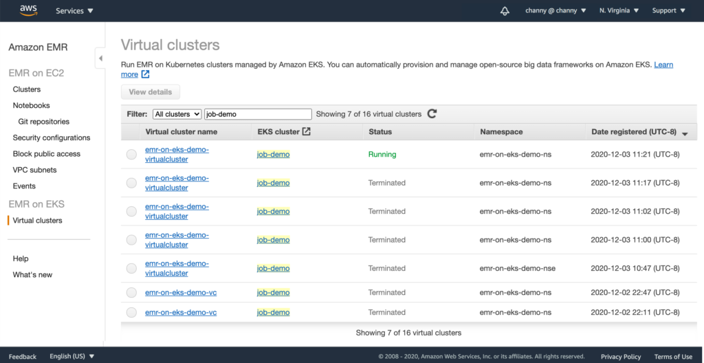 Amazon EMR screenshot - 10 meilleurs concurrents de Databricks évalués en 2026