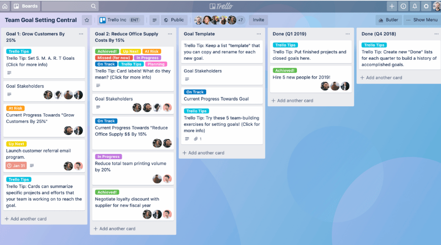 Trello screenshot - 10 Meilleures Alternatives à Jira Passées en Revue en 2026