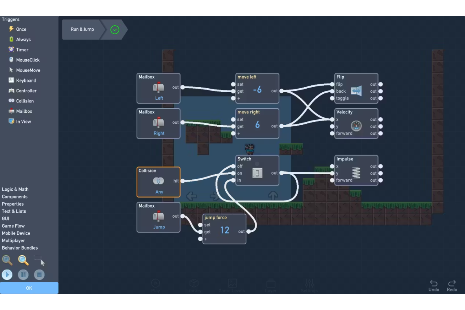Flowlab screenshot - 10 Beste Kostenlose Spieleentwicklungssoftware im Test 2026