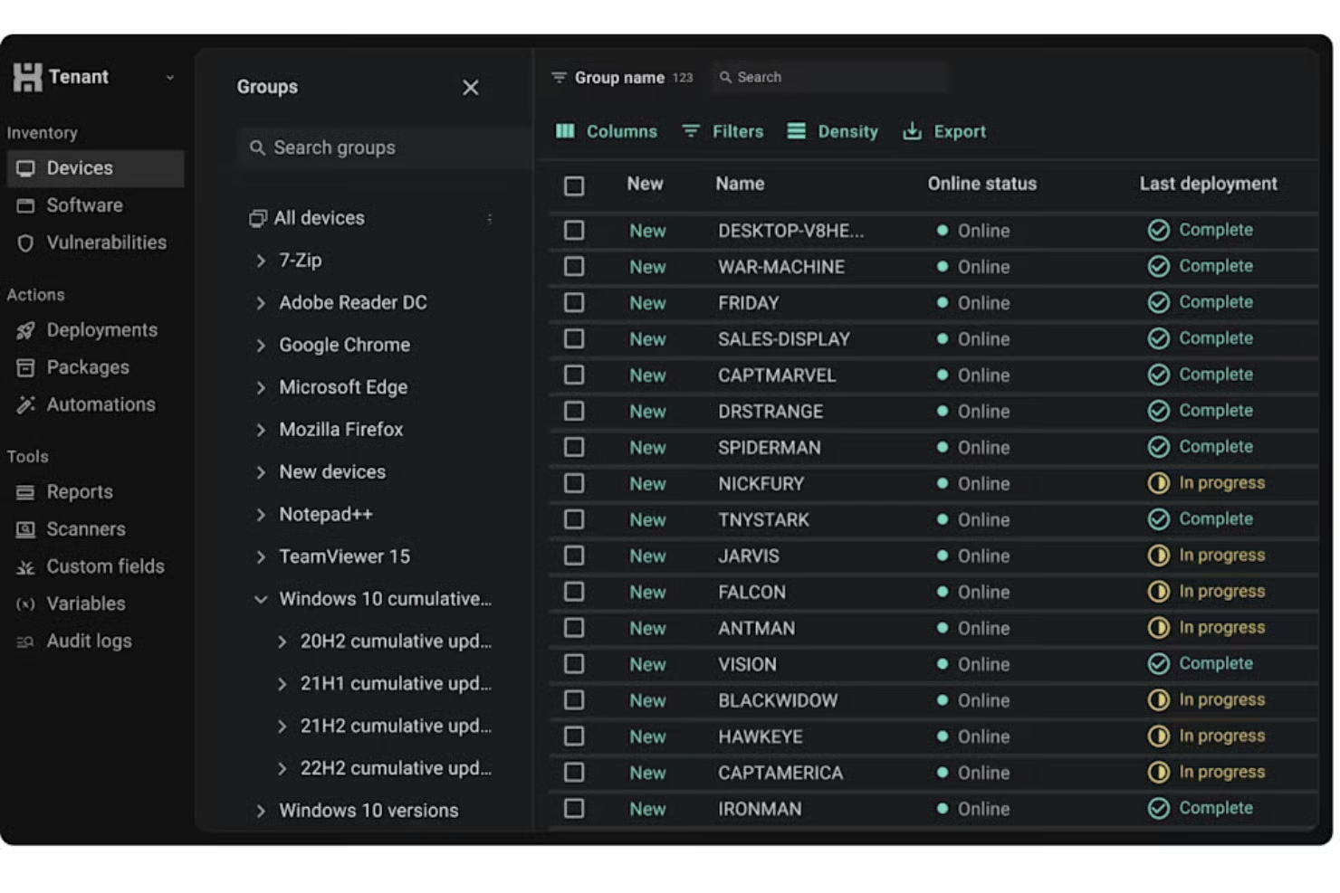 PDQ Connect screenshot - Guide du CTO des 25 meilleurs logiciels de gestion d’actifs informatiques