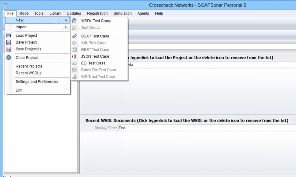 Crosscheck Networks SOAPSonar screenshot - 10 Mejores Herramientas de Pruebas Automatizadas Revisadas para 2026