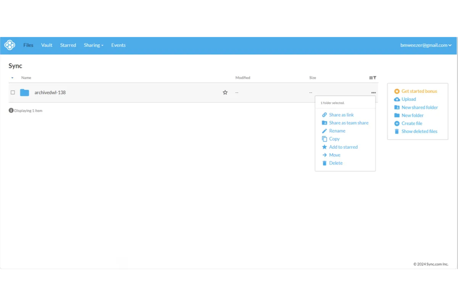 Sync.com screenshot - 10 Mejores Alternativas a Google Drive en 2026