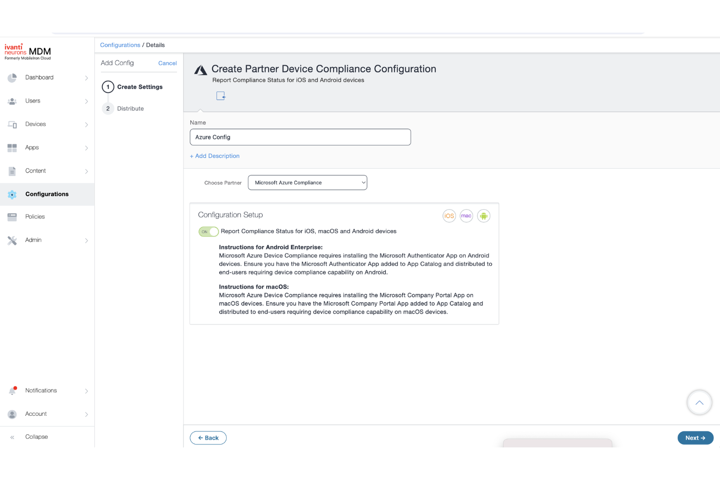 Ivanti Neurons for MDM screenshot - I 10 migliori software di gestione dispositivi Android nel 2026
