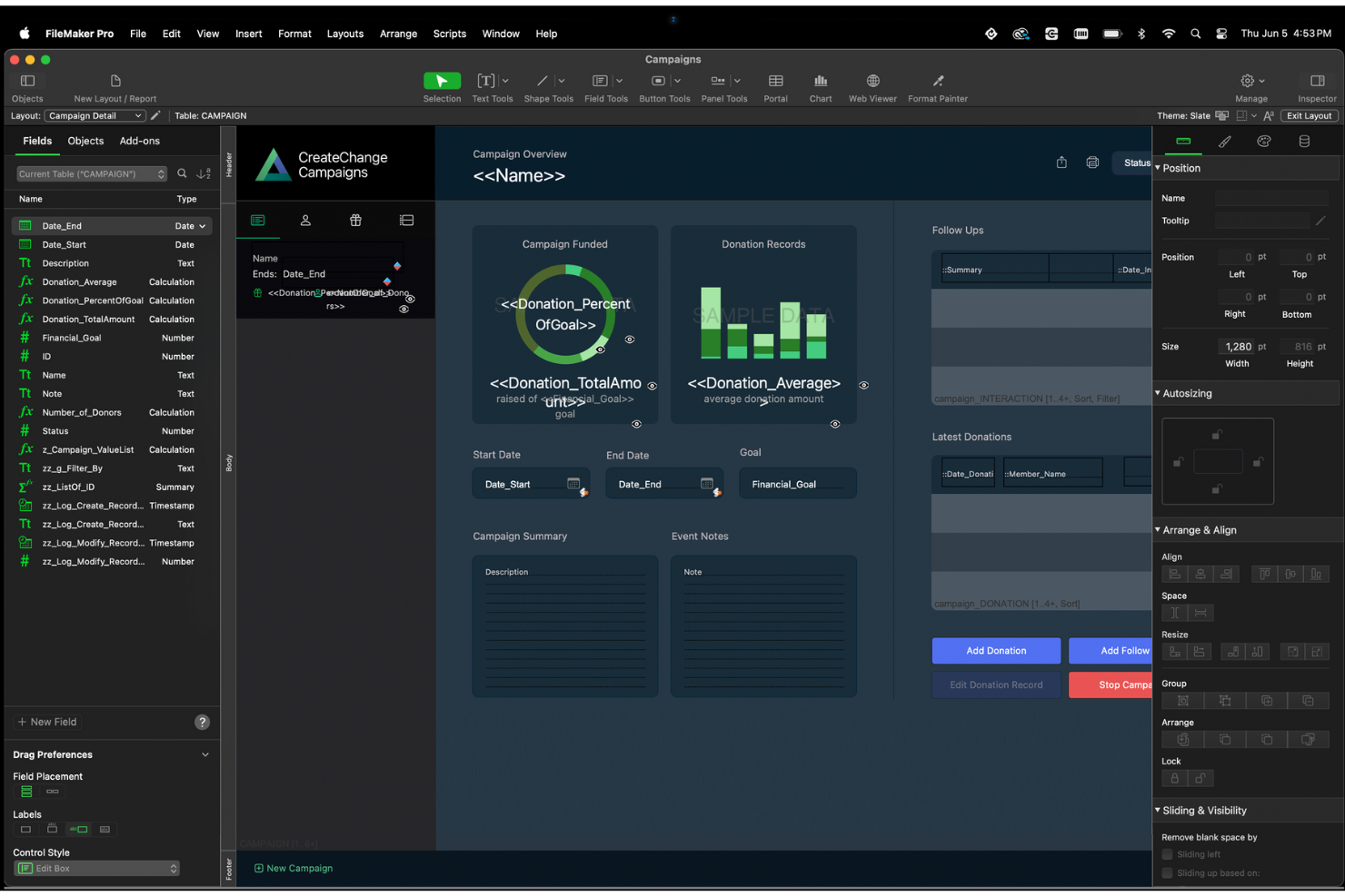 Claris FileMaker screenshot - 10 migliori alternative a Microsoft Access per il 2026