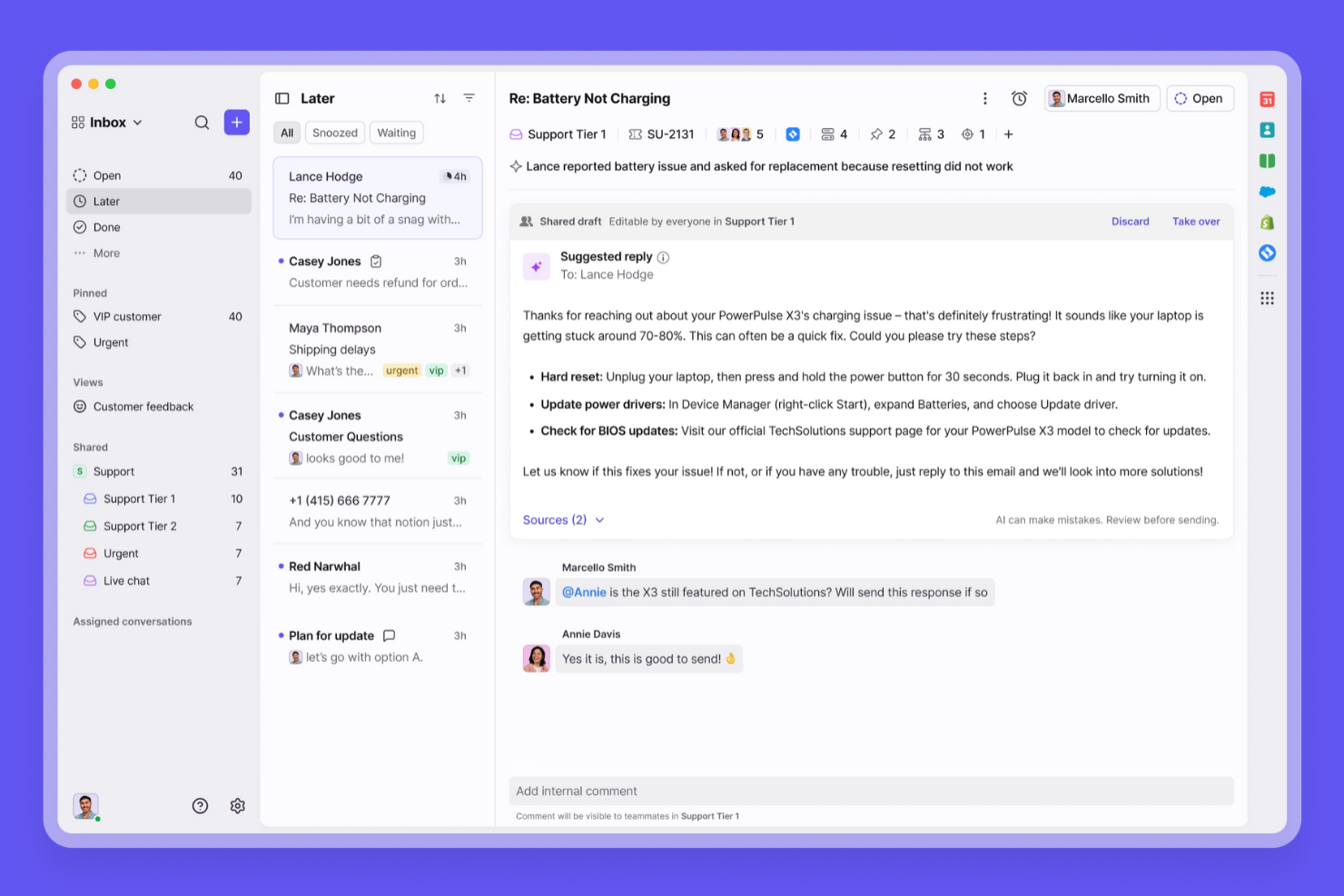 Front screenshot - 10 migliori alternative a Help Scout per il 2026