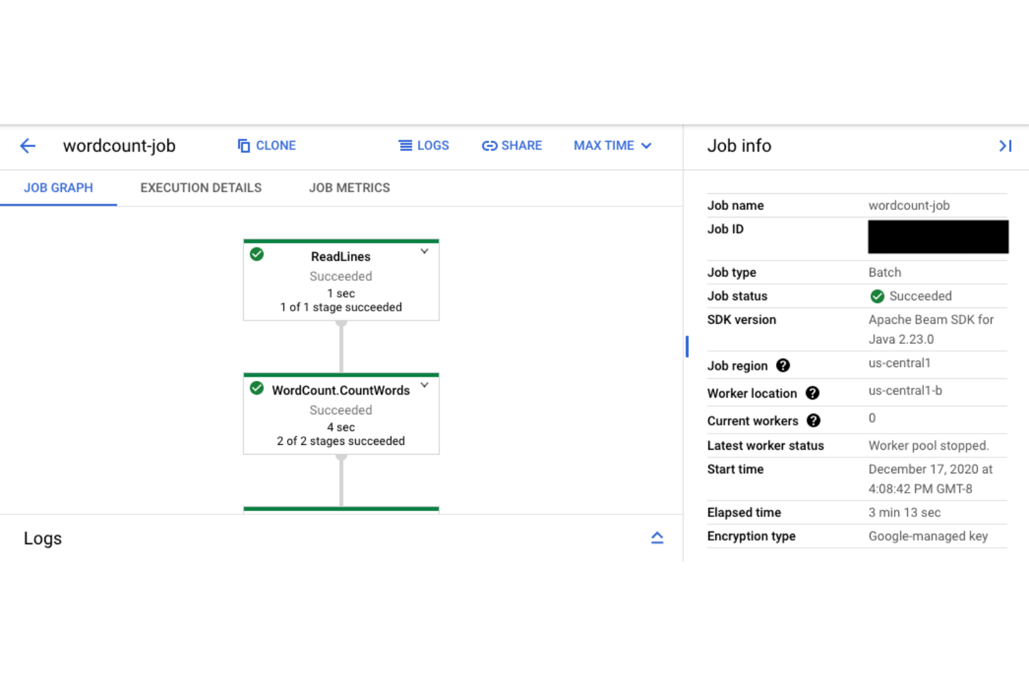 Google Cloud Dataflow screenshot - 12 Strumenti ETL per Aziende Selezionati per il 2026