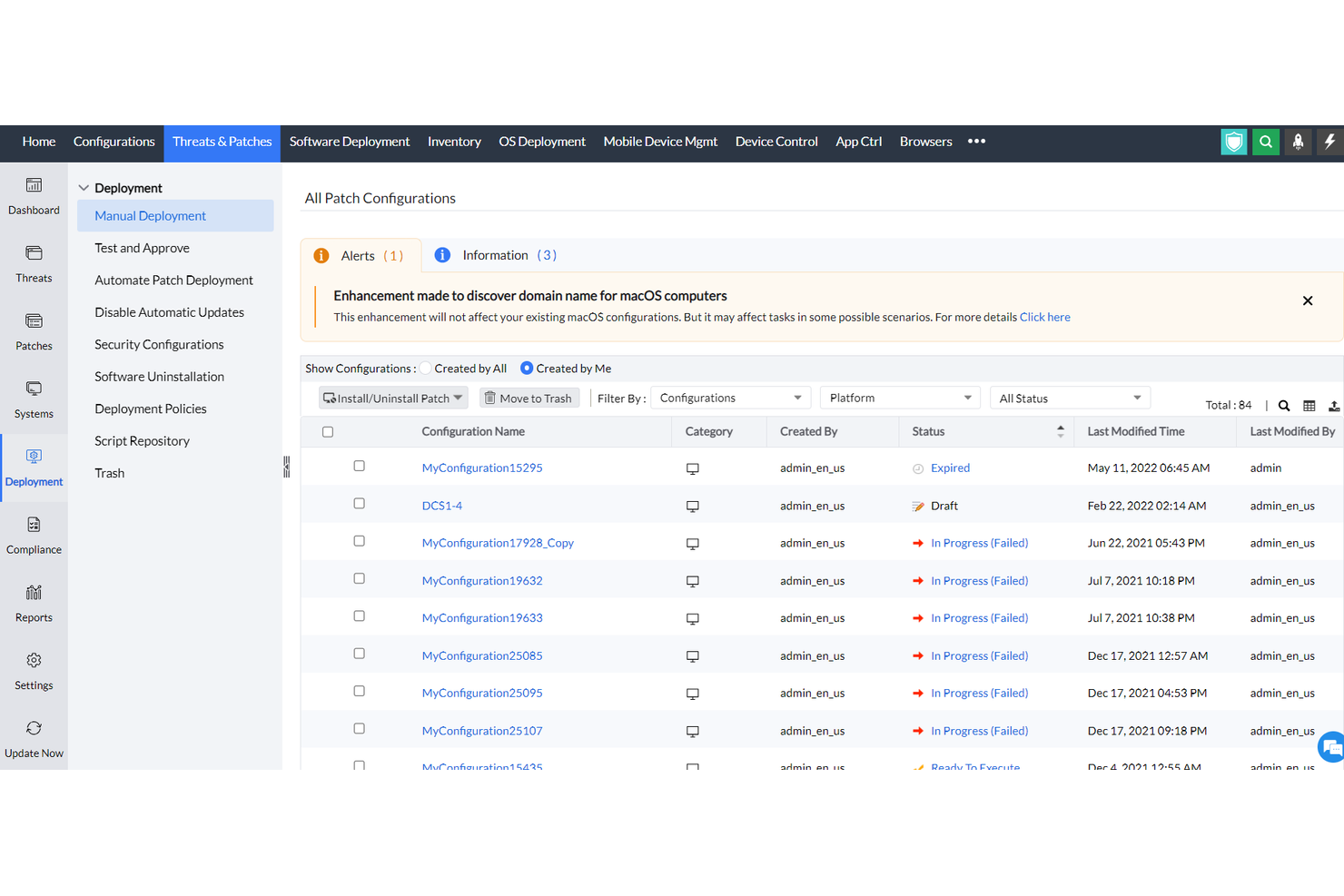 ManageEngine Patch Manager Plus screenshot - Le 10 migliori alternative ad Automox nel 2026