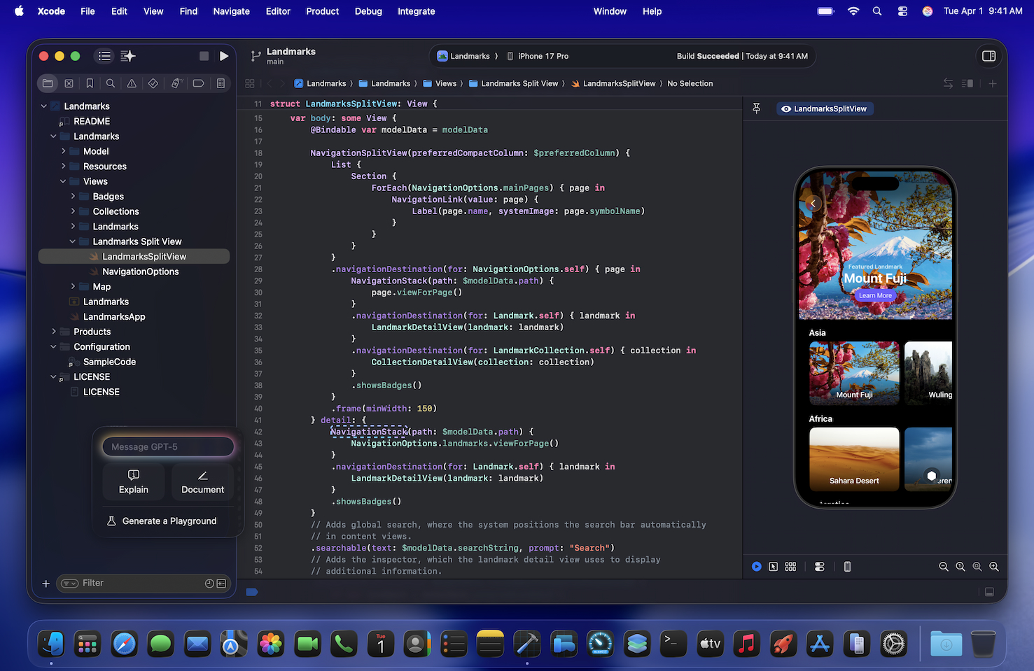 Xcode screenshot - 10 Software per lo Sviluppo di App iOS per il 2026