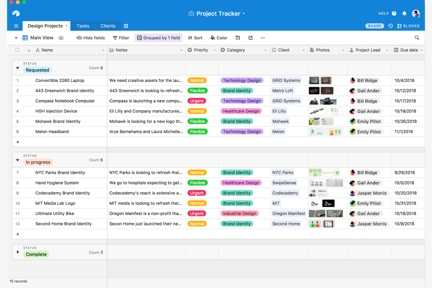 Airtable screenshot - Le 10 migliori alternative a Smartsheet selezionate per il 2026