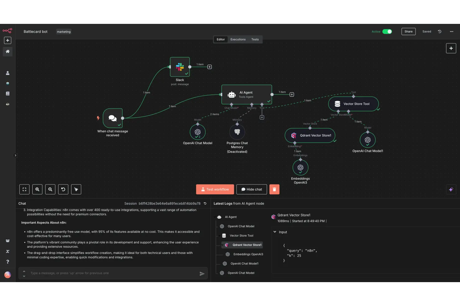 n8n screenshot - Le 10 migliori alternative a Zapier per il 2026 con caratteristiche principali e utilizzi