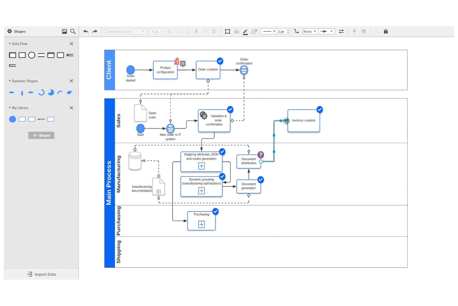 Lucidchart screenshot - 10 alternative a Microsoft Visio selezionate per il 2026