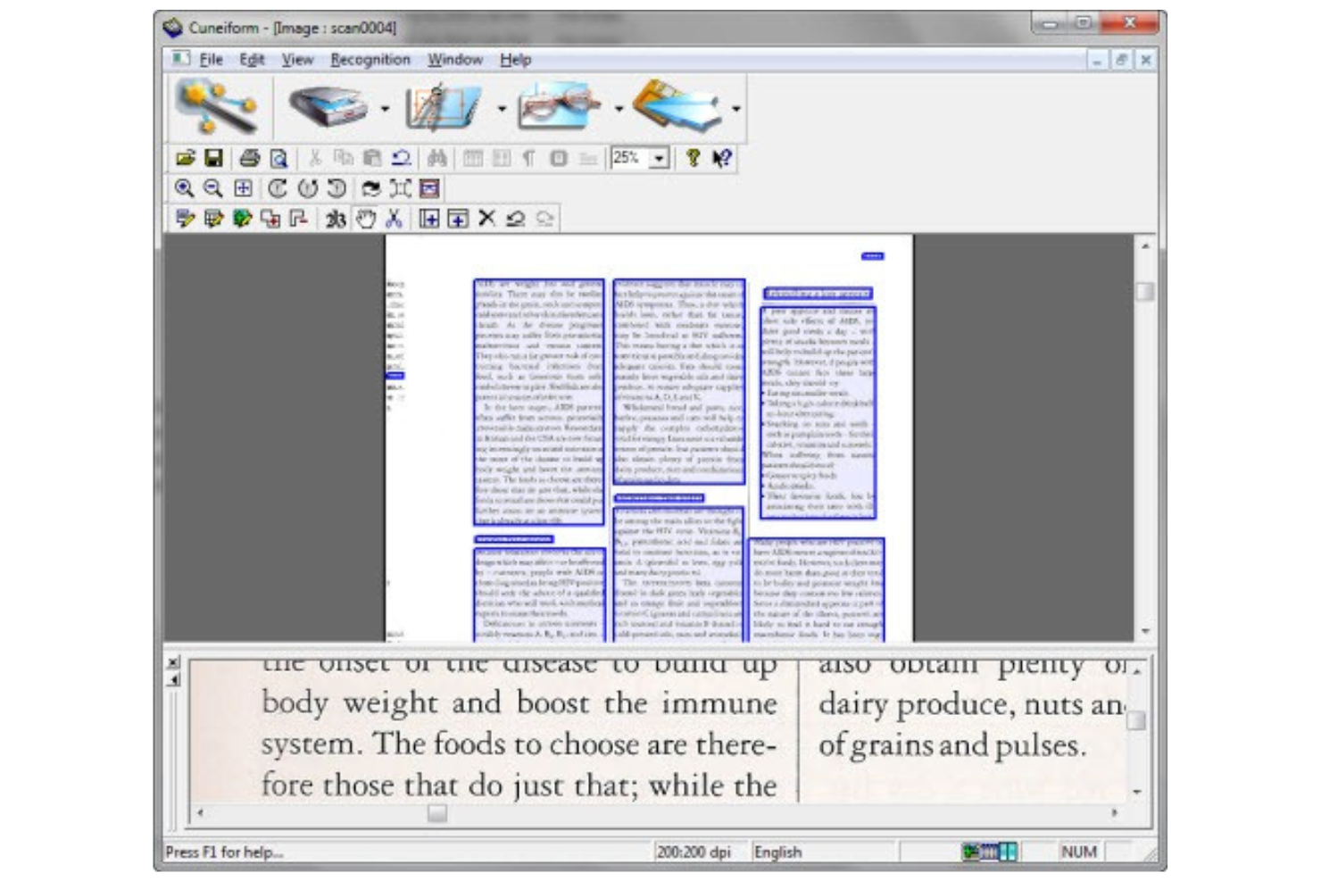 CuneiForm screenshot - Le 10 migliori soluzioni OCR recensite nel 2026