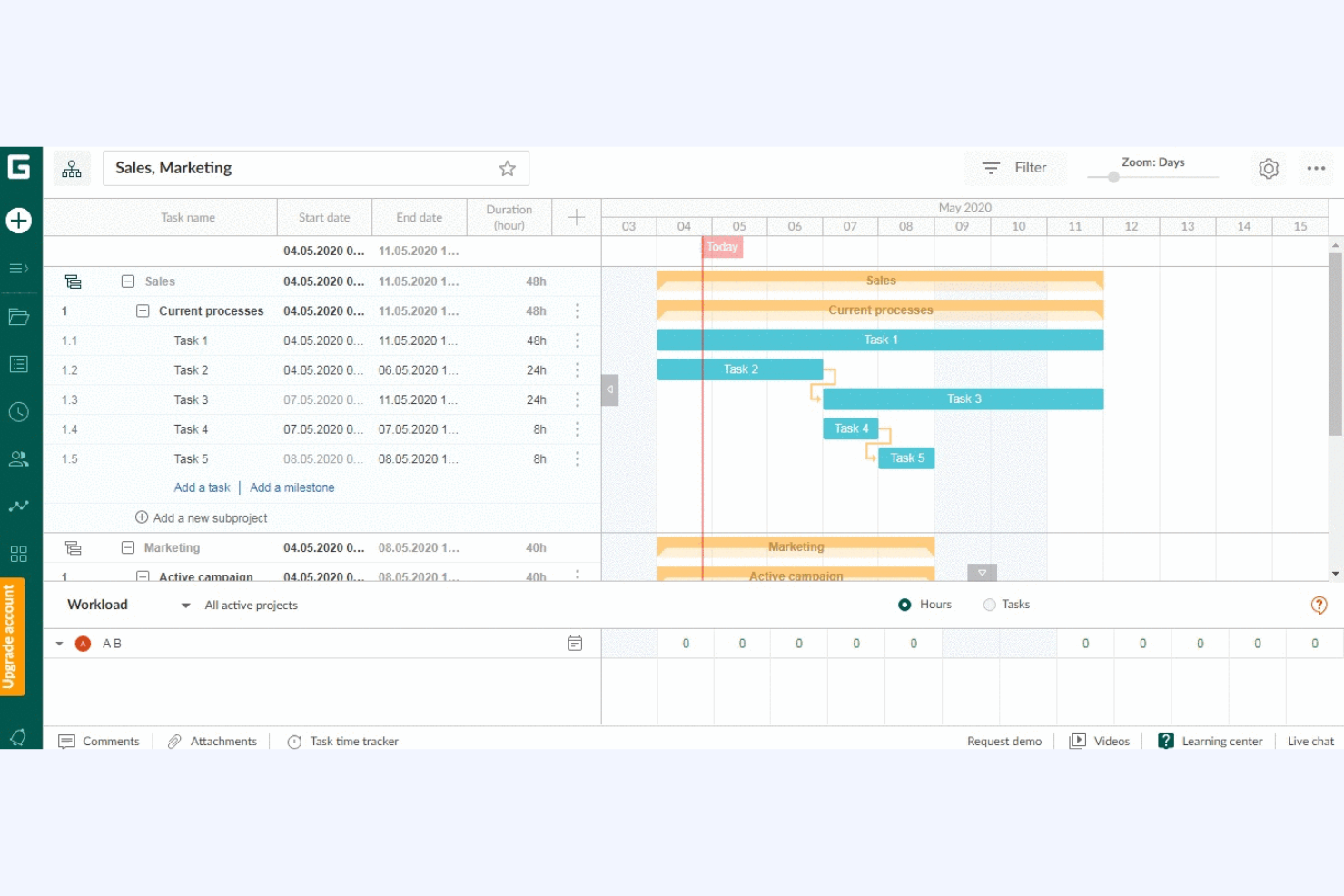 GanttPRO screenshot - 10 Migliori Alternative ad Asana Recensite nel 2026