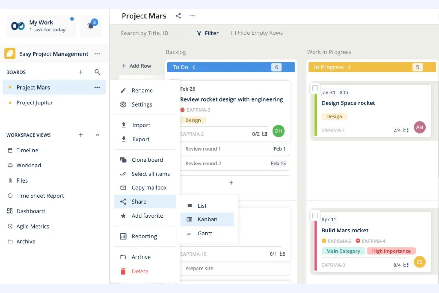Teamhood screenshot - 10 Migliori Alternative ad Asana Recensite nel 2026