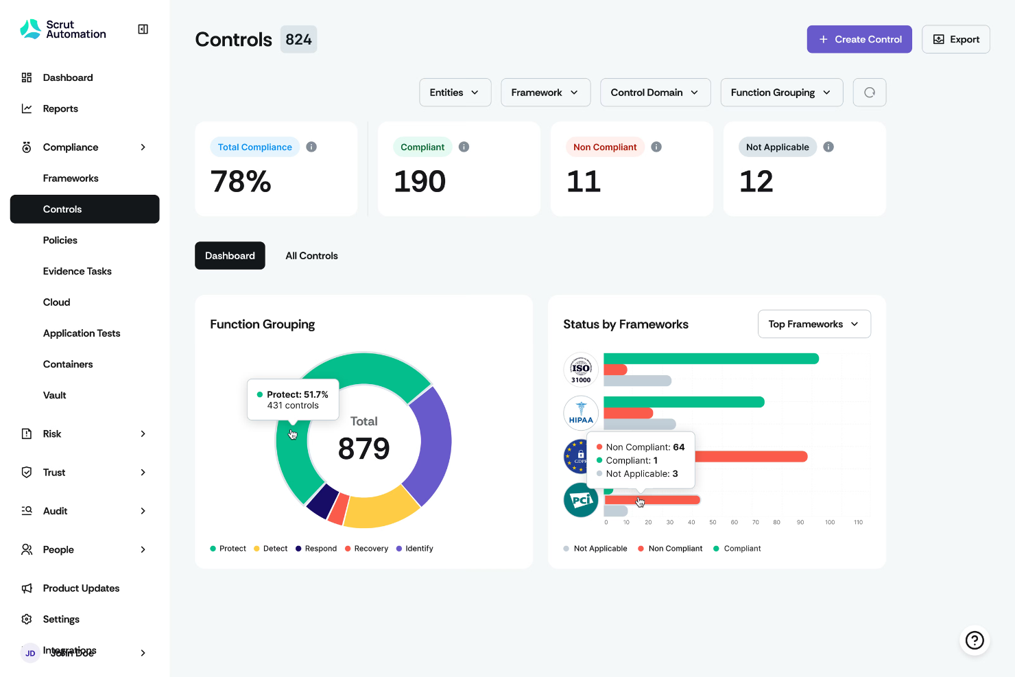 Scrut Automation screenshot - Le 10 migliori alternative a Vanta recensite nel 2026