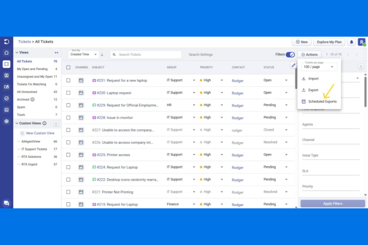 Desk365 screenshot - 10 migliori software helpdesk per la gestione delle strutture recensiti nel 2026