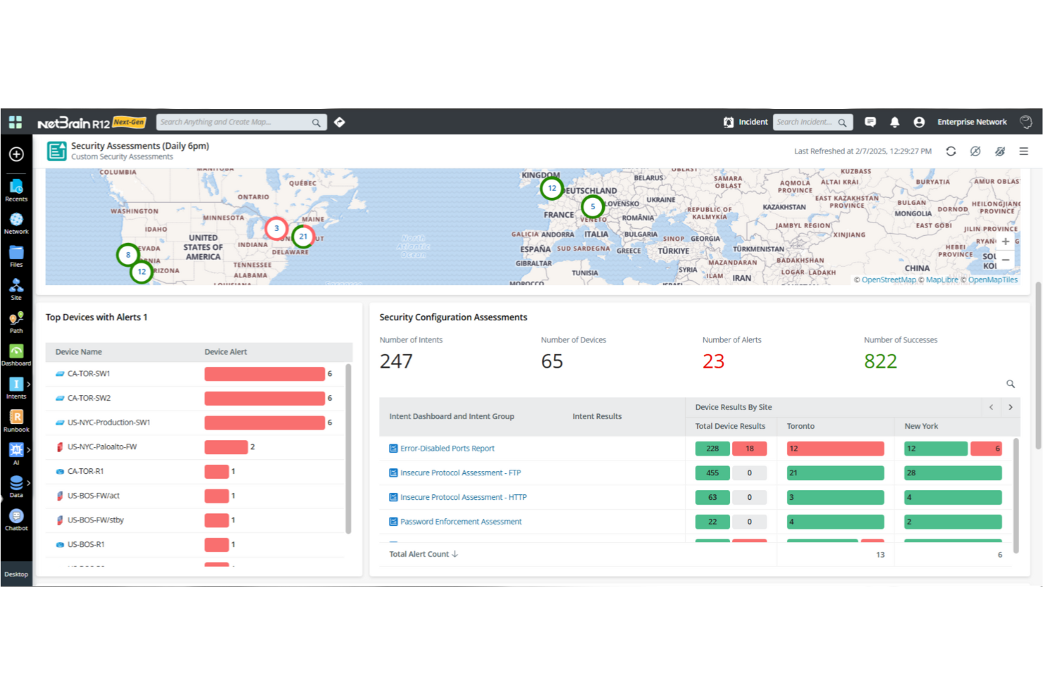 NetBrain screenshot - Le 10 migliori alternative a SolarWinds NCM recensite nel 2026