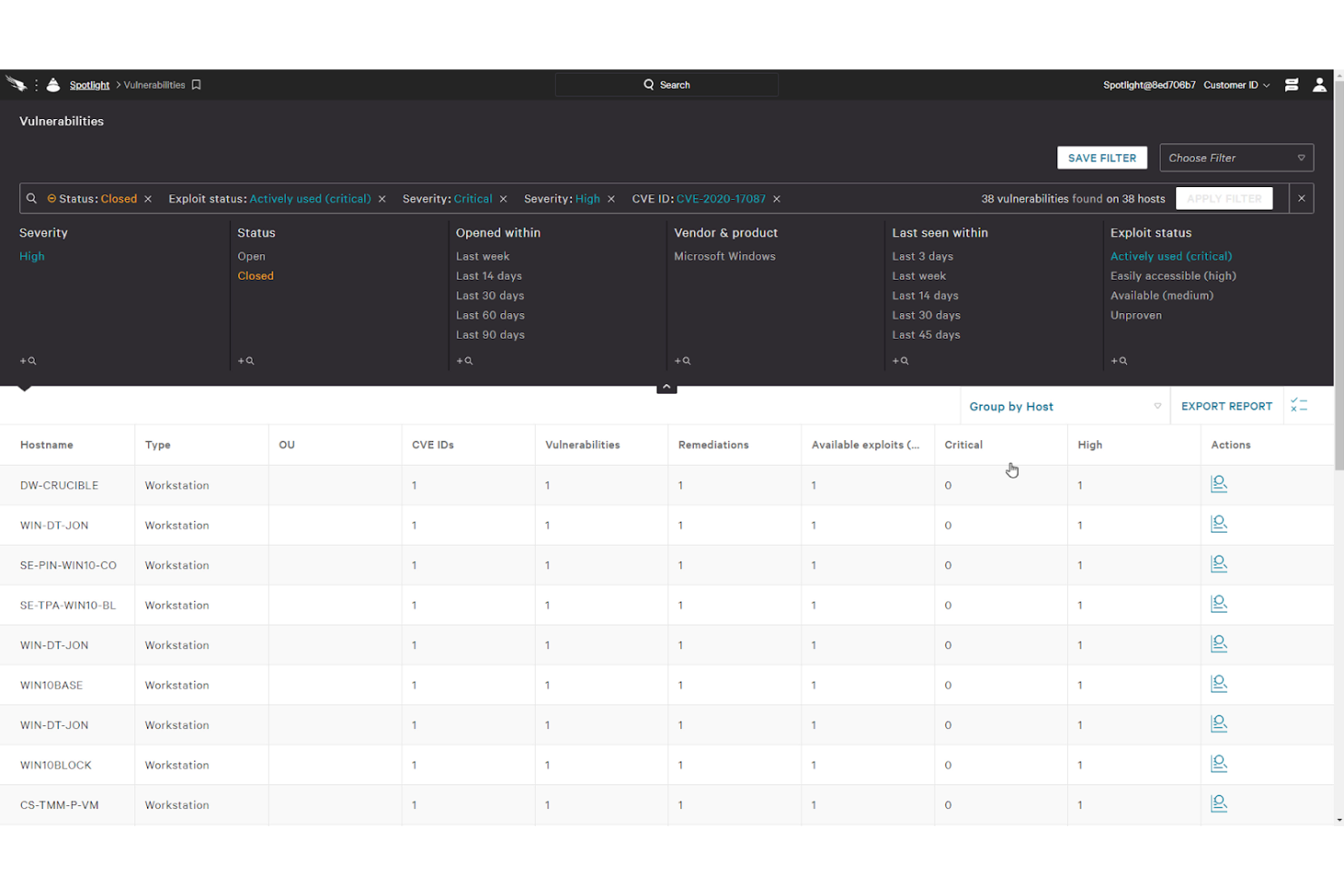 CrowdStrike screenshot - Le 10 migliori soluzioni di cybersicurezza AI recensite nel 2026