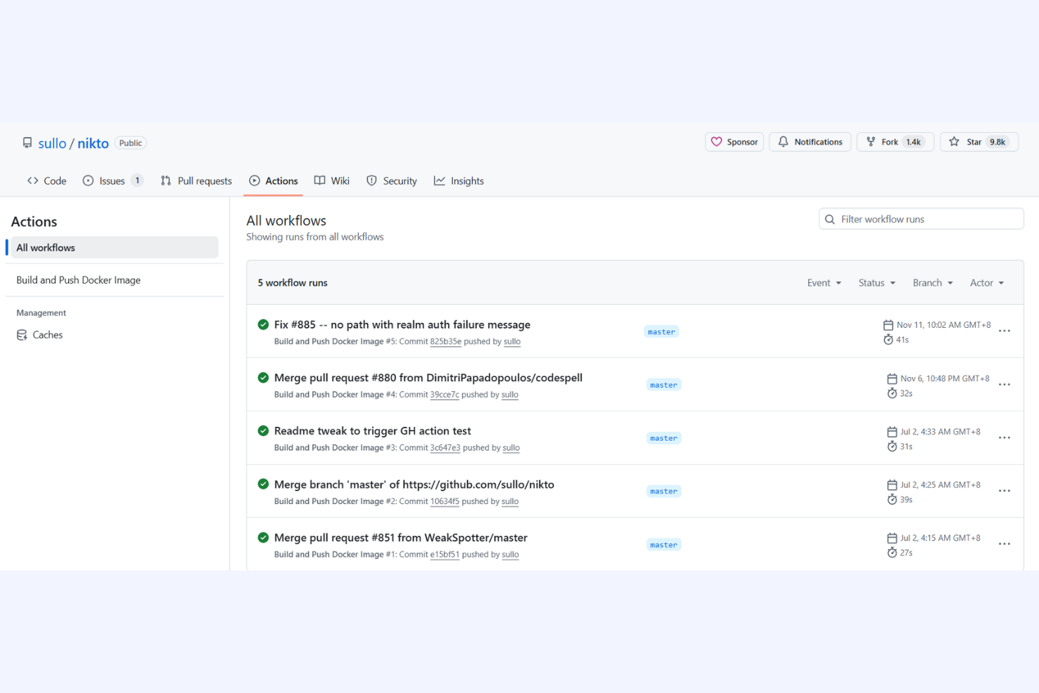 Nikto screenshot - Le 10 migliori soluzioni gratuite di cybersecurity recensite nel 2026