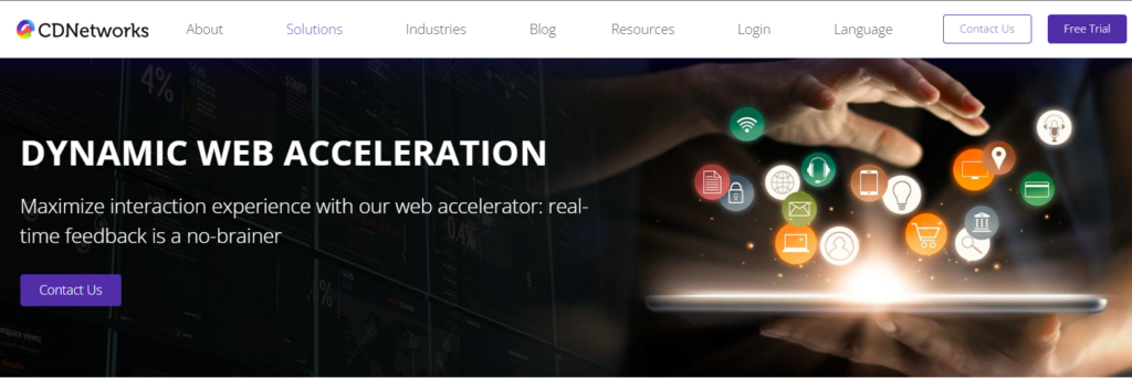 CDNetworks screenshot - Guida ai 10 Migliori Acceleratori Web del 2026