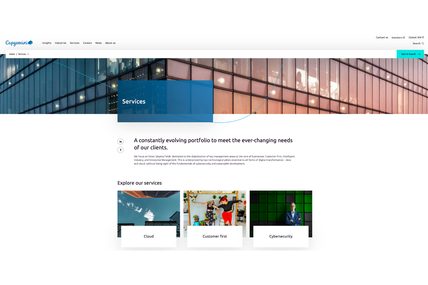 Capgemini screenshot - I 10 migliori partner Dynatrace per il 2026