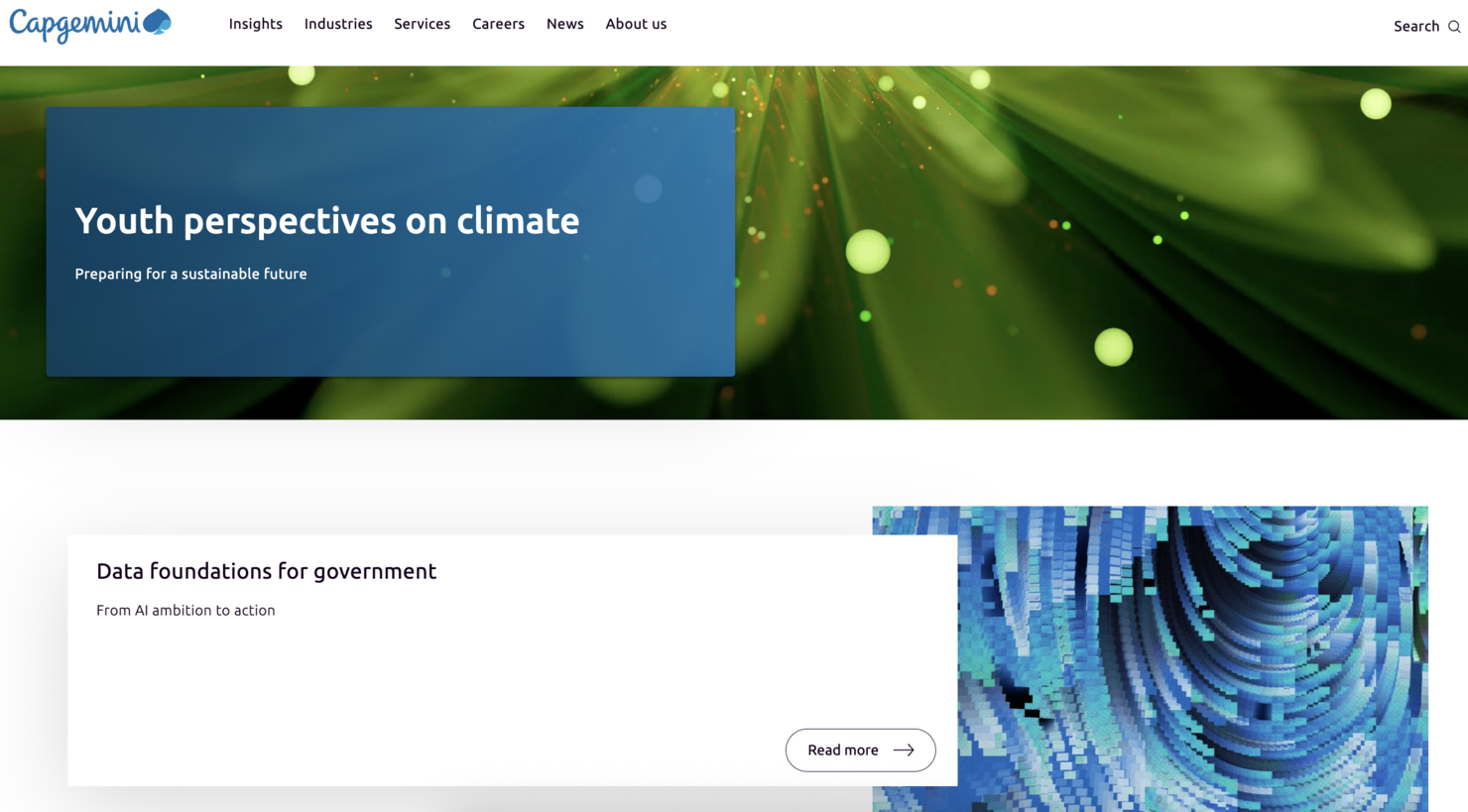 Capgemini screenshot - I 10 migliori servizi gestiti per centri dati recensiti nel 2026