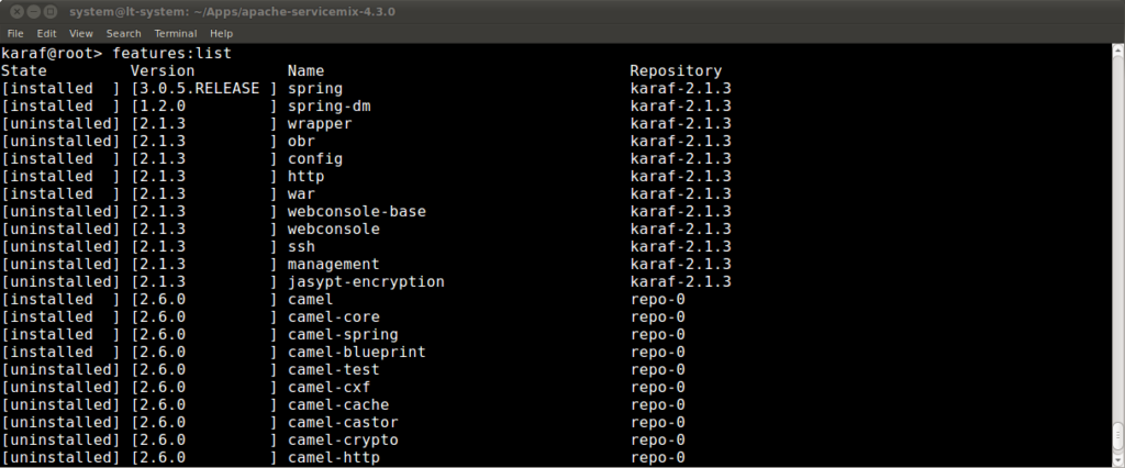 Apache ServiceMix screenshot - Guida Pratica Ai 10 Migliori Software Di Runtime
