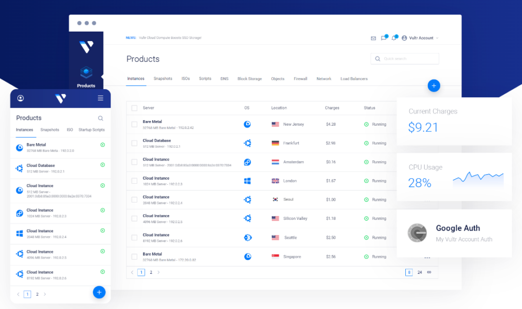 Vultr screenshot - 10 Migliori Strumenti di Virtualizzazione di Rete nel 2026