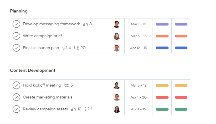 Asana screenshot - 10 Migliori Strumenti per lo Sviluppo Software Agile Recensiti nel 2026