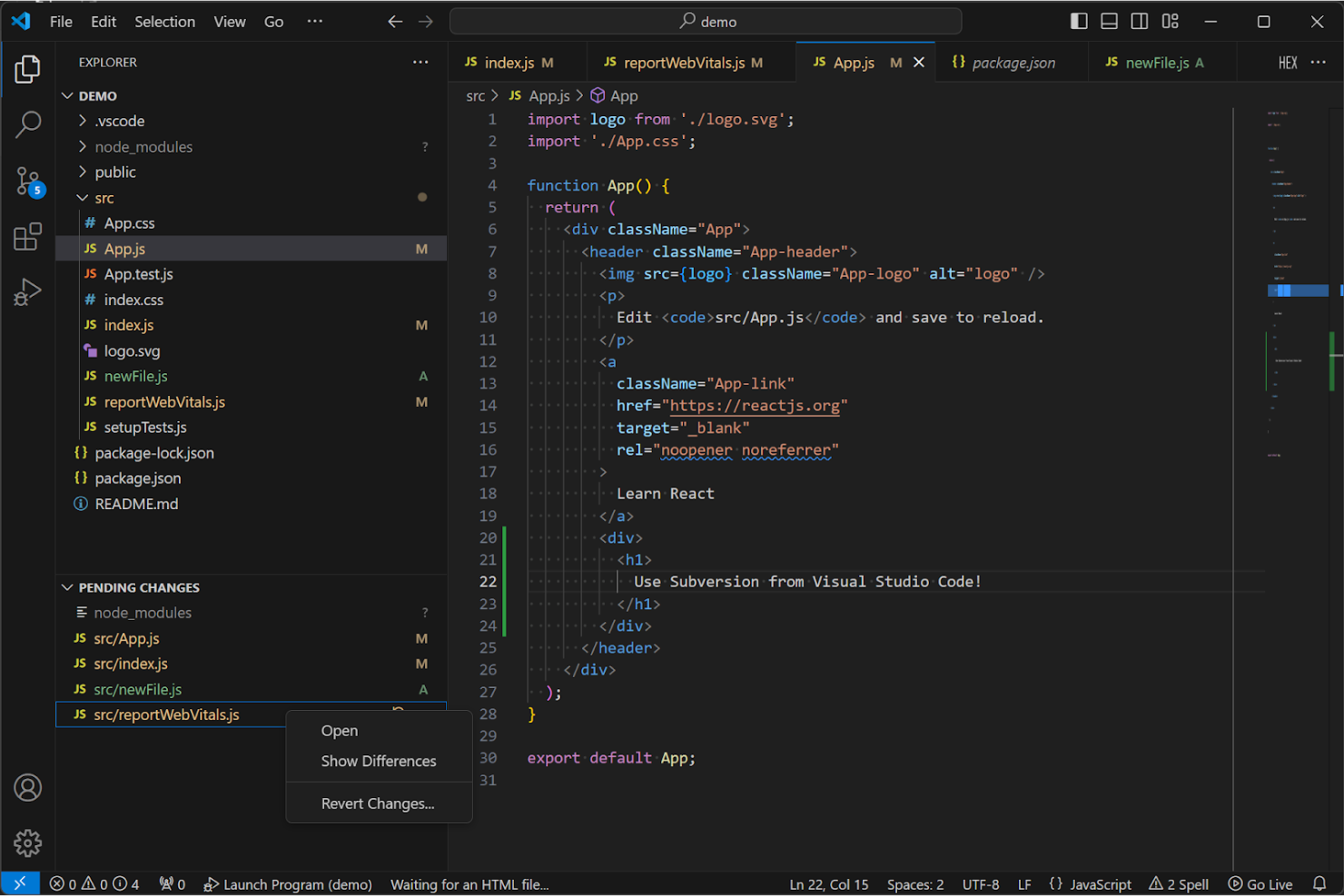 Apache Subversion screenshot - Ho testato 10 alternative a Git: Le mie migliori scelte per il 2026