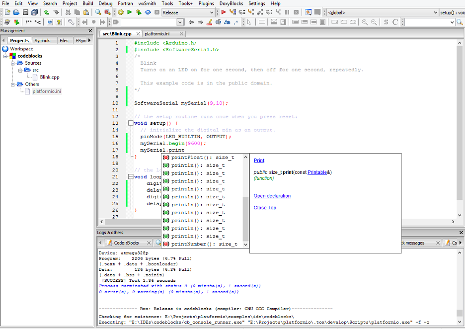 Code::Blocks screenshot - Le 10 Migliori IDE Multipiattaforma Recensite Nel 2026