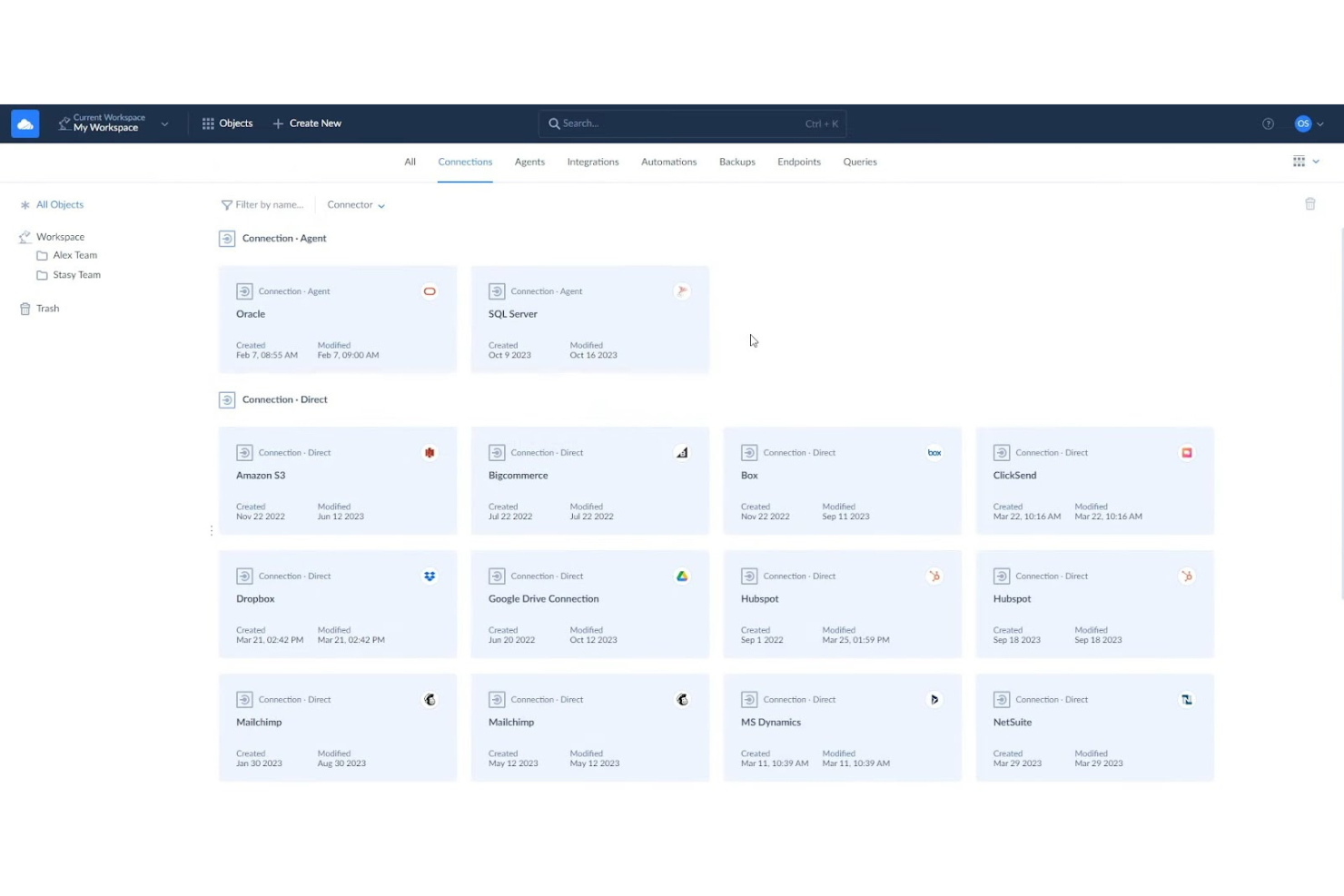 Skyvia screenshot - Le 10 migliori piattaforme di integrazione SaaS recensite nel 2026
