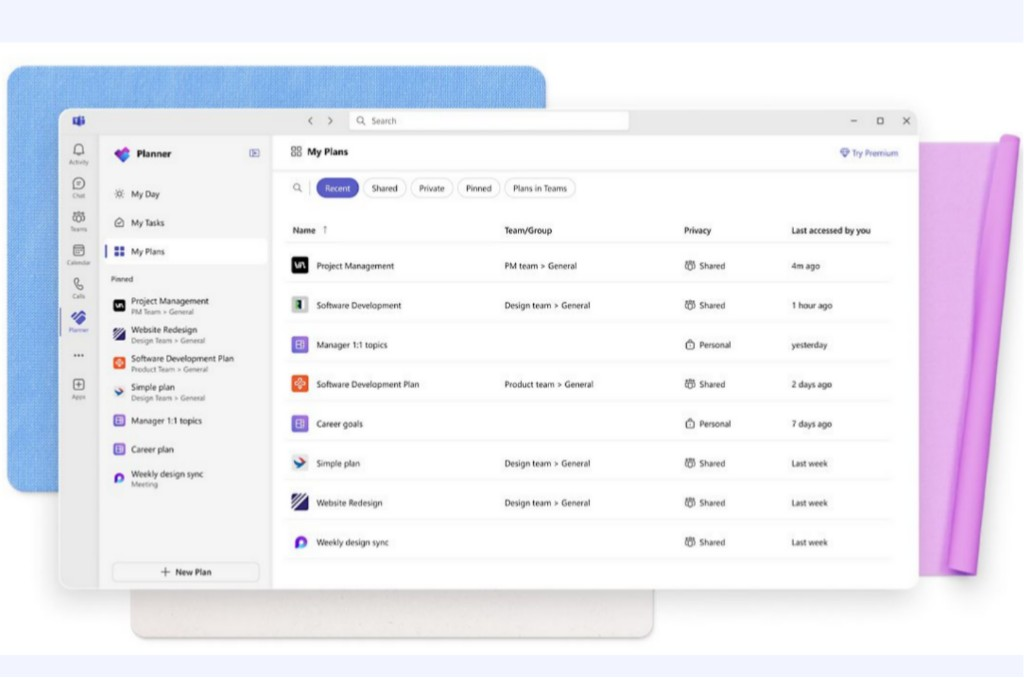 Microsoft Planner screenshot - Le 10 migliori alternative a Trello per il 2026