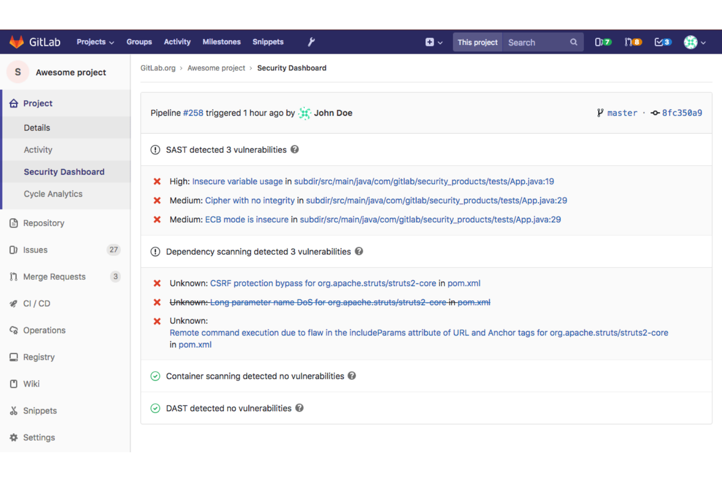 GitLab screenshot - Ho testato 10 alternative a Git: Le mie migliori scelte per il 2026