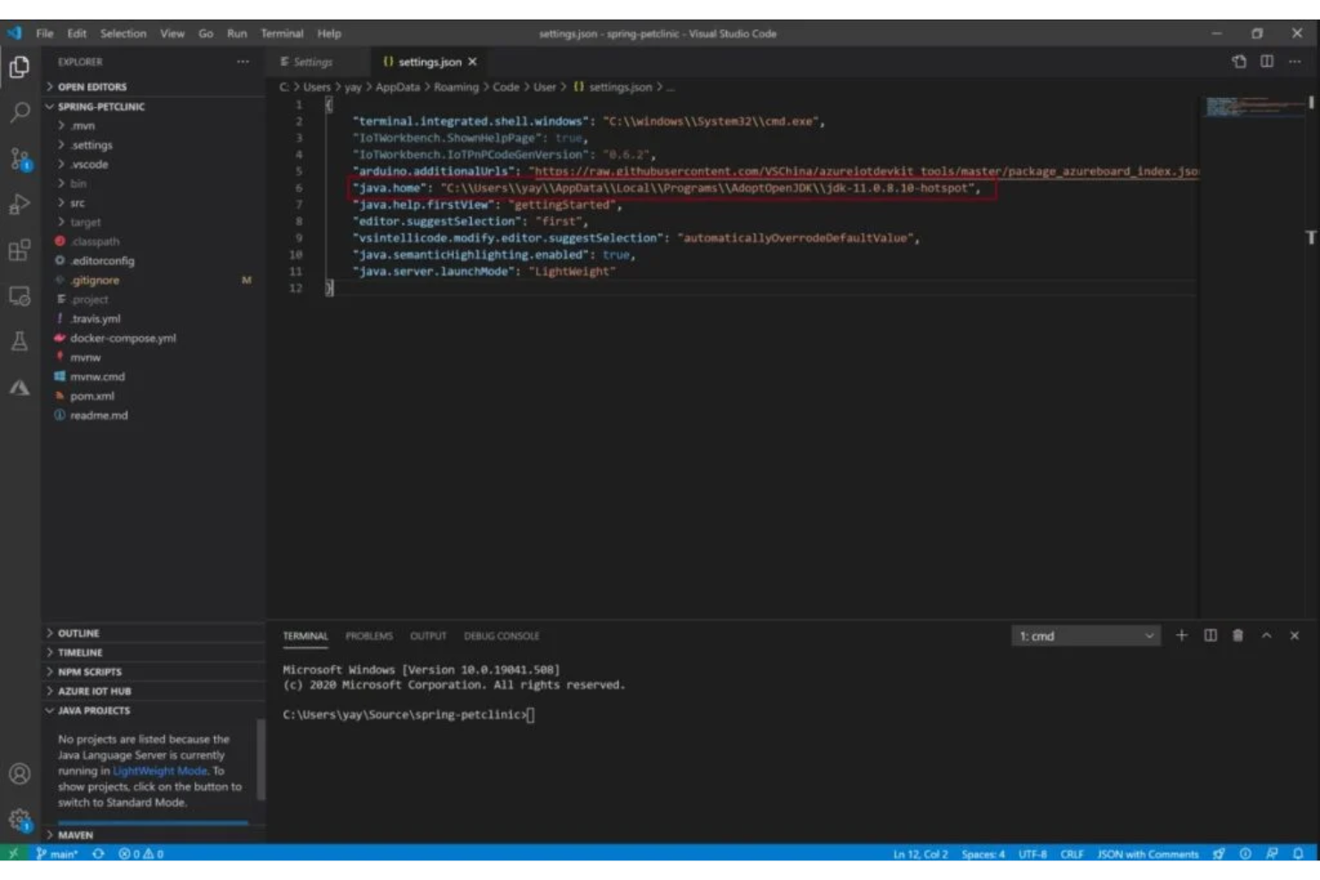 Visual Studio Code screenshot - Le 10 migliori strumenti di sviluppo Java del 2026