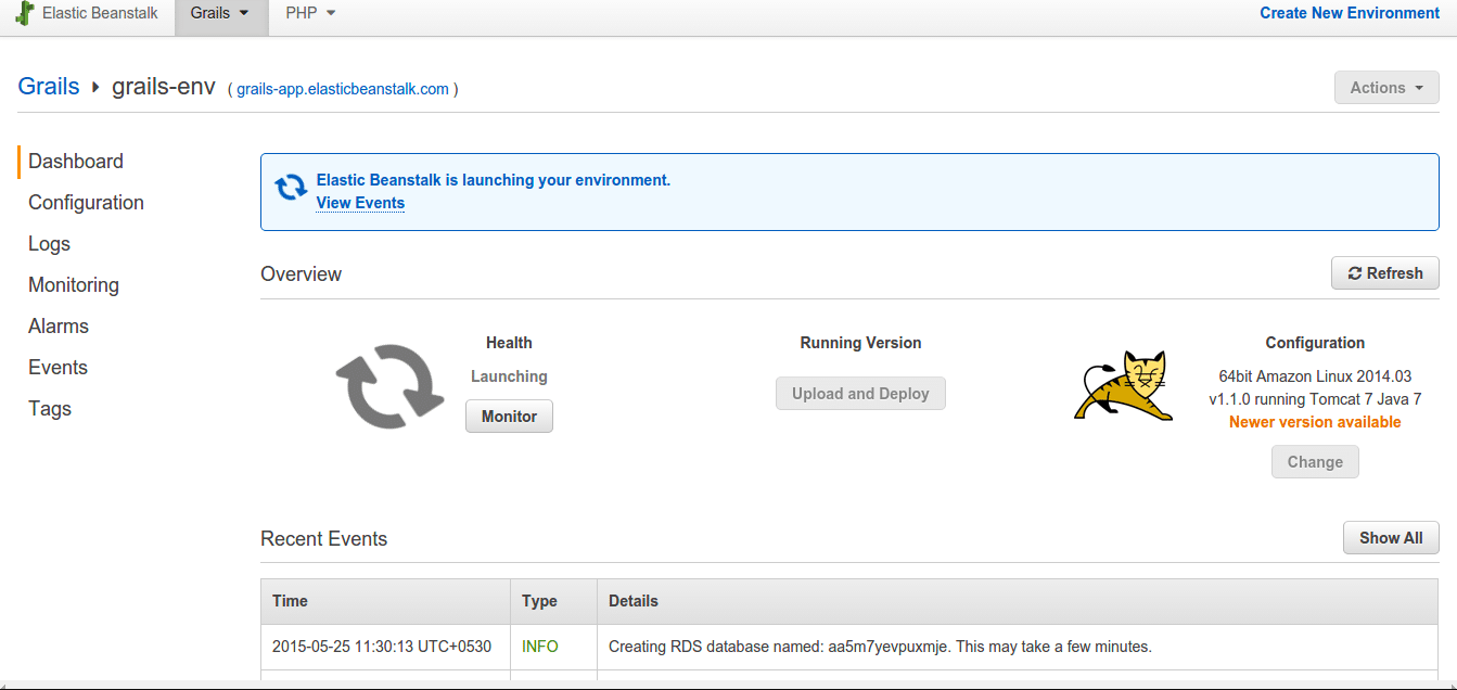Amazon AWS screenshot - Le 10 migliori piattaforme PaaS nel 2026