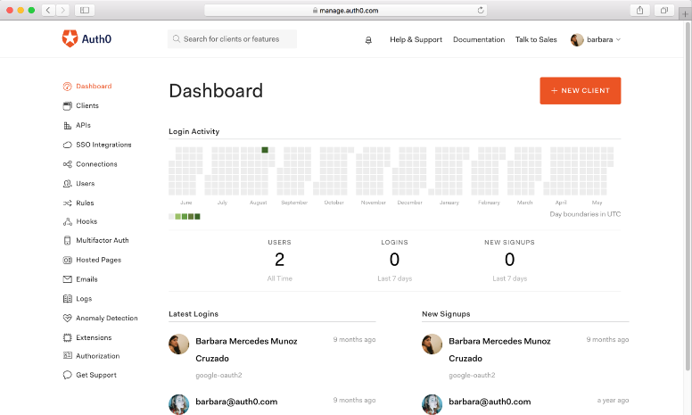 Auth0 screenshot - 10 Migliori Strumenti di Gestione delle Identità e degli Accessi nel 2026