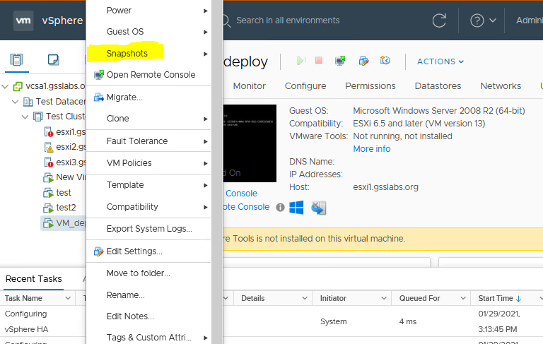 VMware screenshot - Le 10 Migliori Soluzioni di Automazione dell’Infrastruttura del 2026