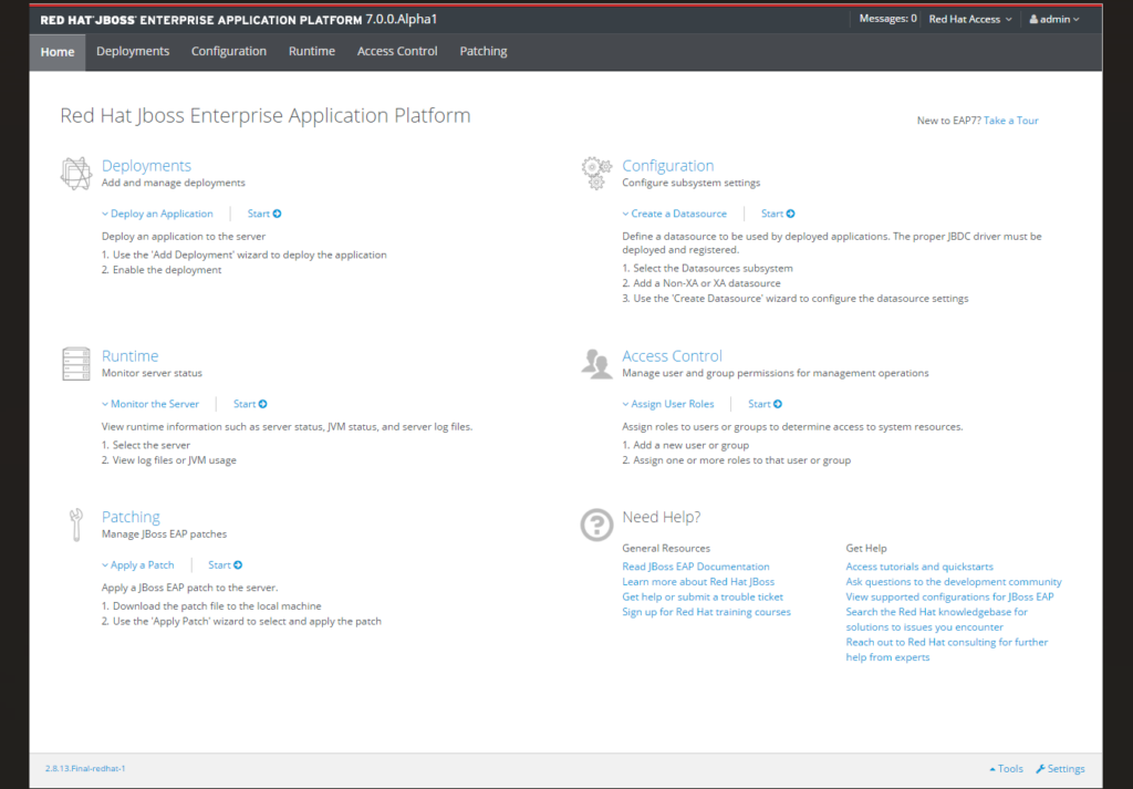 Red Hat JBoss Enterprise Application Platform screenshot - Le 10 migliori applicazioni server software per sviluppatori nel 2026
