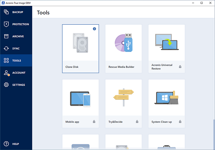 Acronis screenshot - Le 10 migliori soluzioni di backup che guidano la classifica del 2026