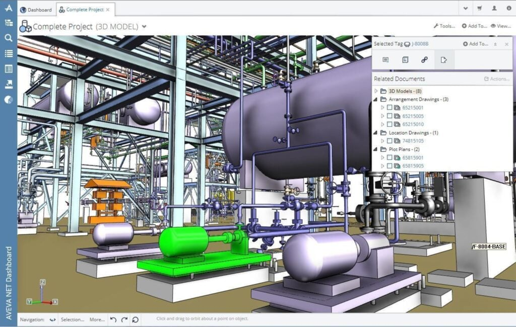 Aveva screenshot - Guida ai 10 Migliori Software Digital Twin del 2026