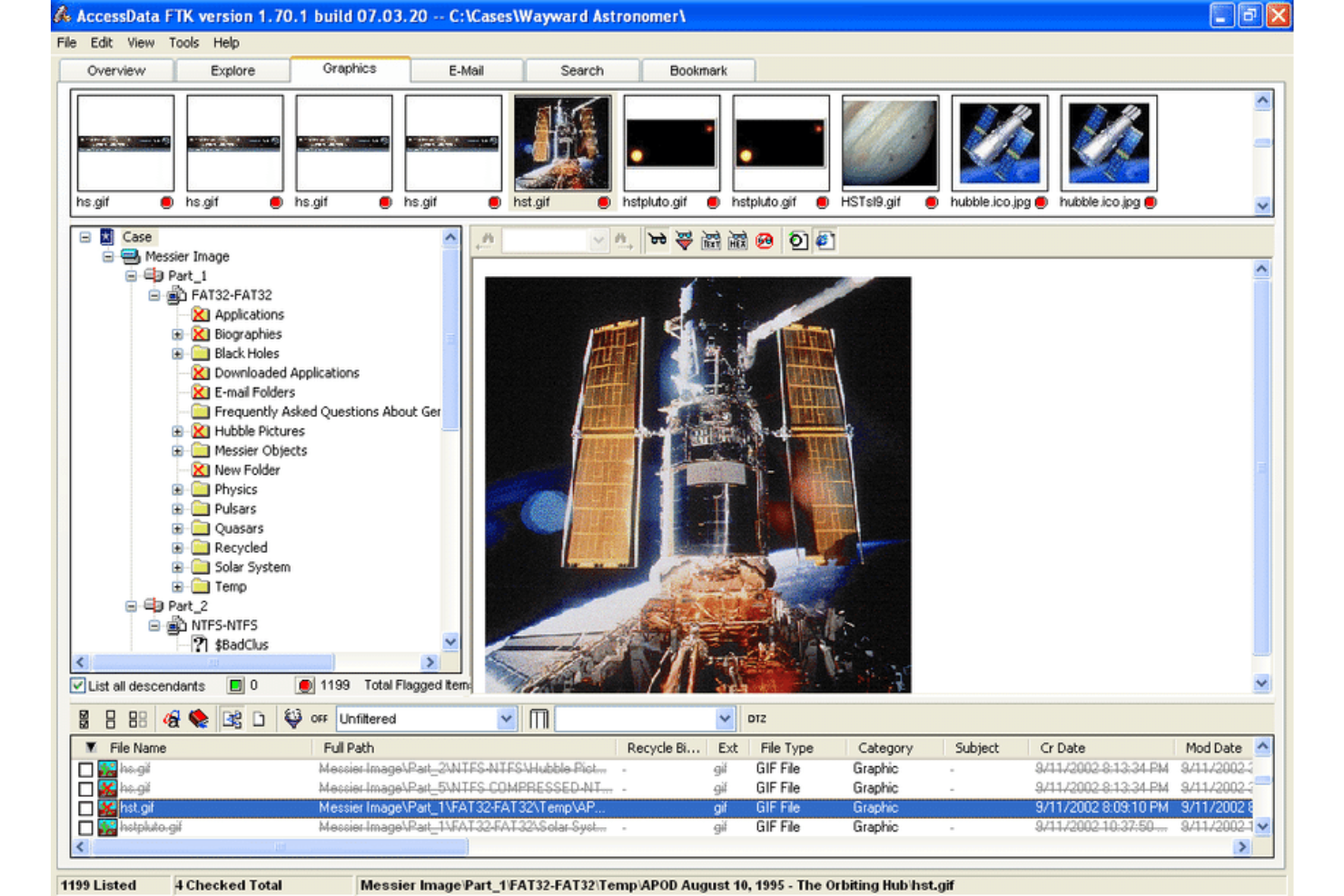 FTK Forensic Toolkit screenshot - Le 10 migliori soluzioni software per la Digital Forensics del 2026