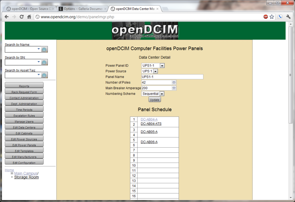 openDCIM screenshot - I 10 Migliori Software DCIM del 2026