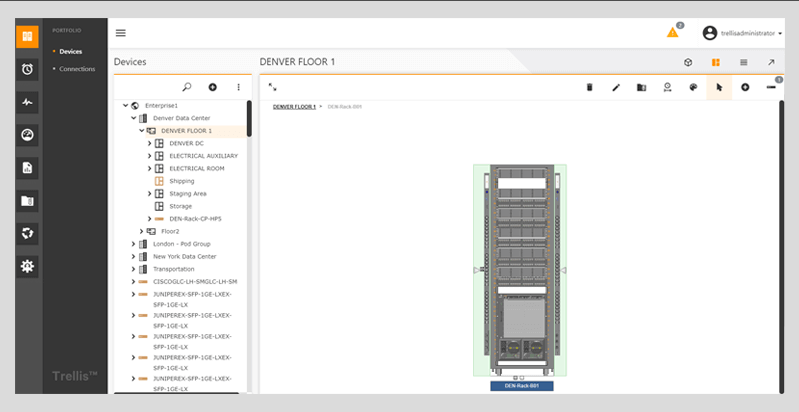 Vertiv Trellis screenshot - I 10 Migliori Software DCIM del 2026