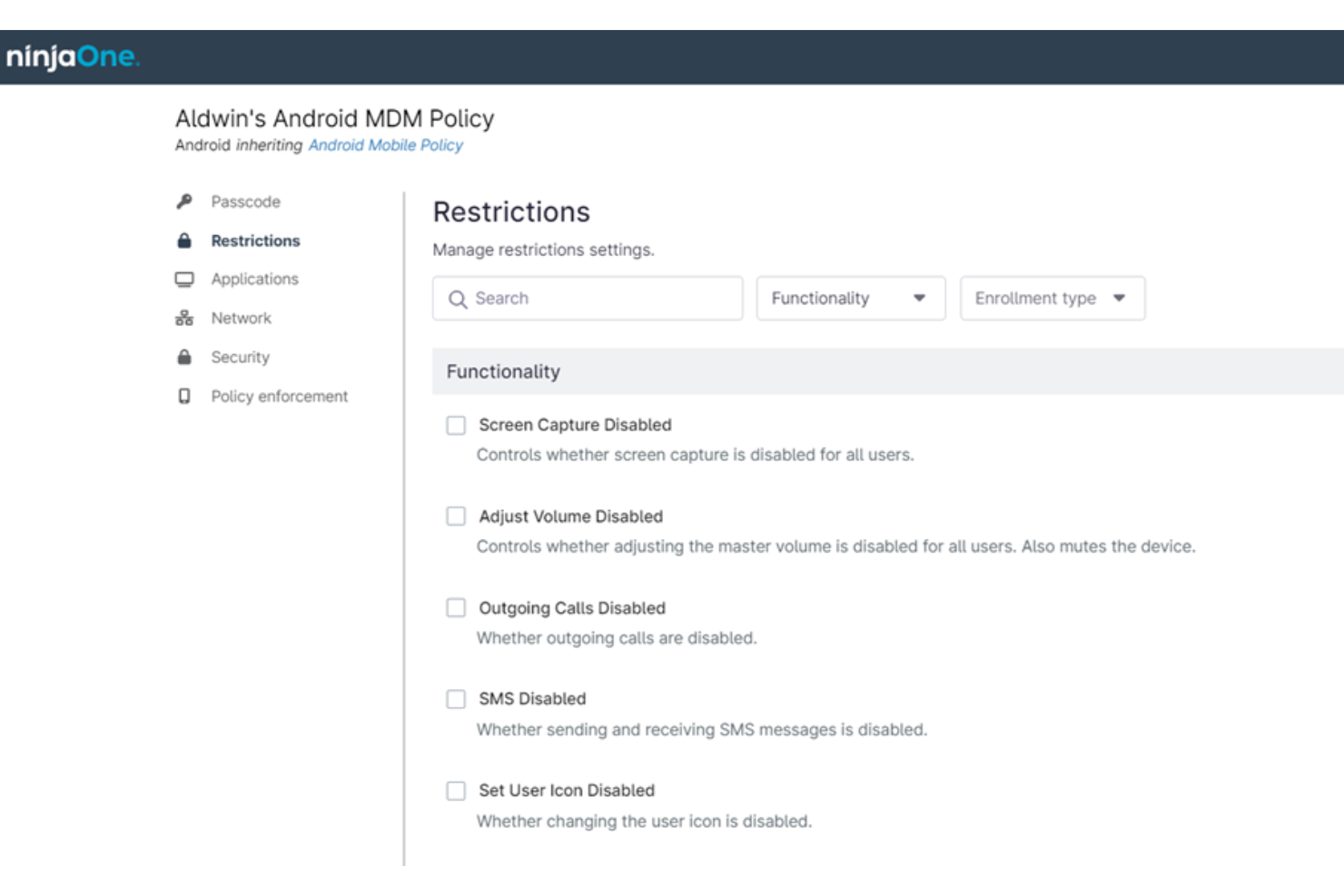 NinjaOne screenshot - Le 10 Migliori Strumenti di Gestione della Configurazione del 2026