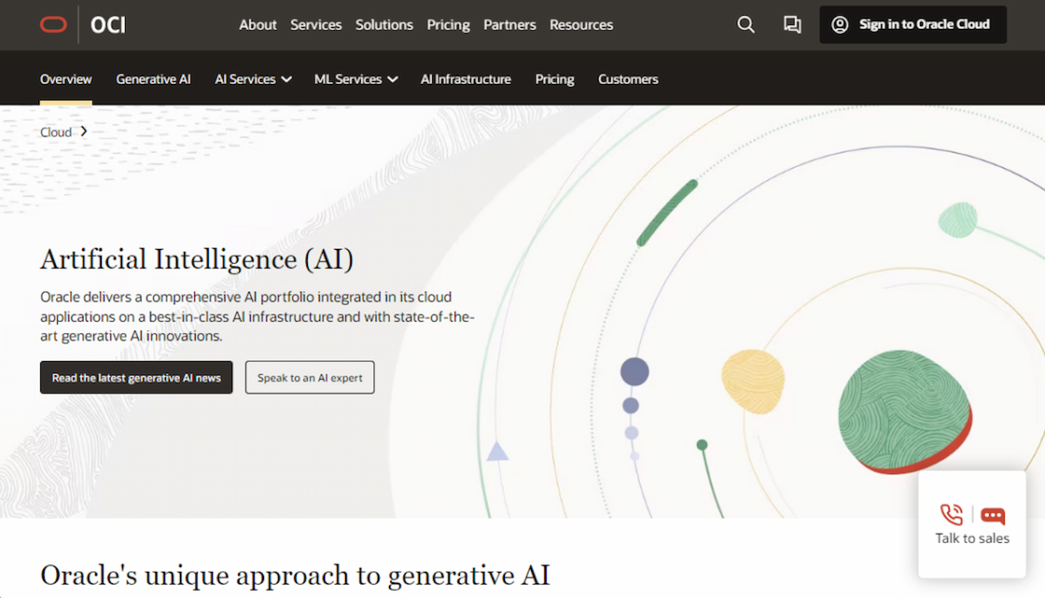 Oracle AI Platform Cloud Service screenshot - 10 migliori piattaforme cloud di apprendimento automatico nel 2026