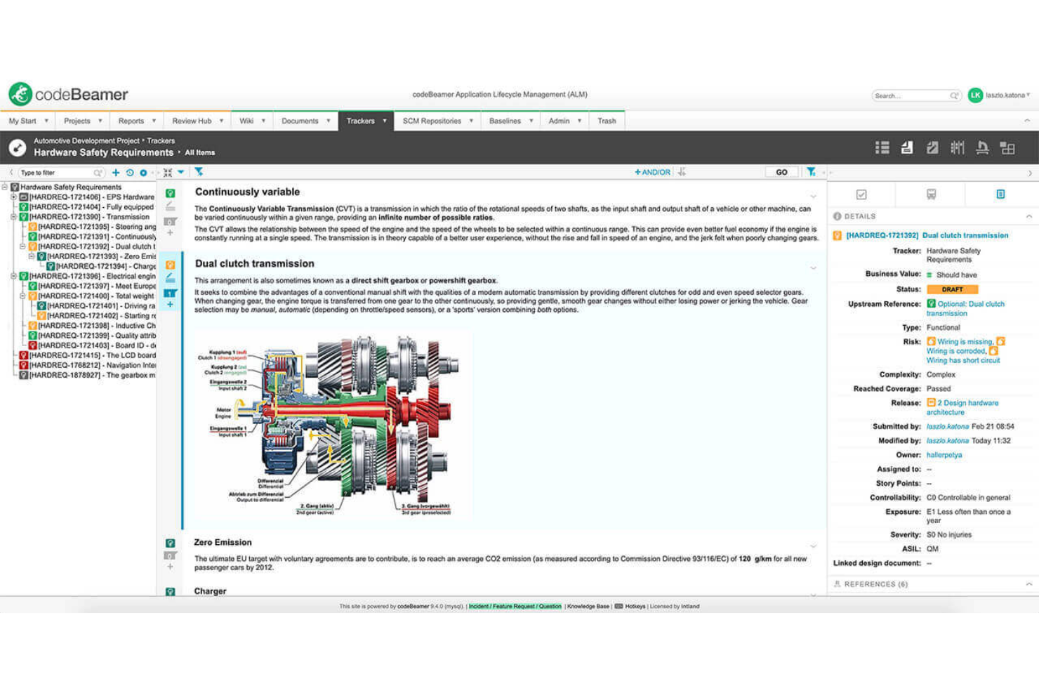 codebeamer screenshot - Le 10 migliori soluzioni software per la gestione dei requisiti recensite per il 2026