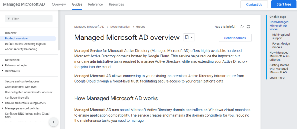 Microsoft Managed Service for Microsoft Active Directory screenshot - 10 Migliori Servizi Directory Cloud Recensiti per il 2026